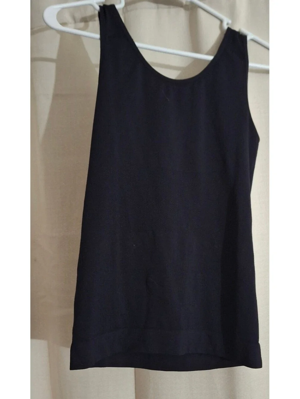 Vanity Fair Seamless Smoothing Shapewear Tank Top Black Medium